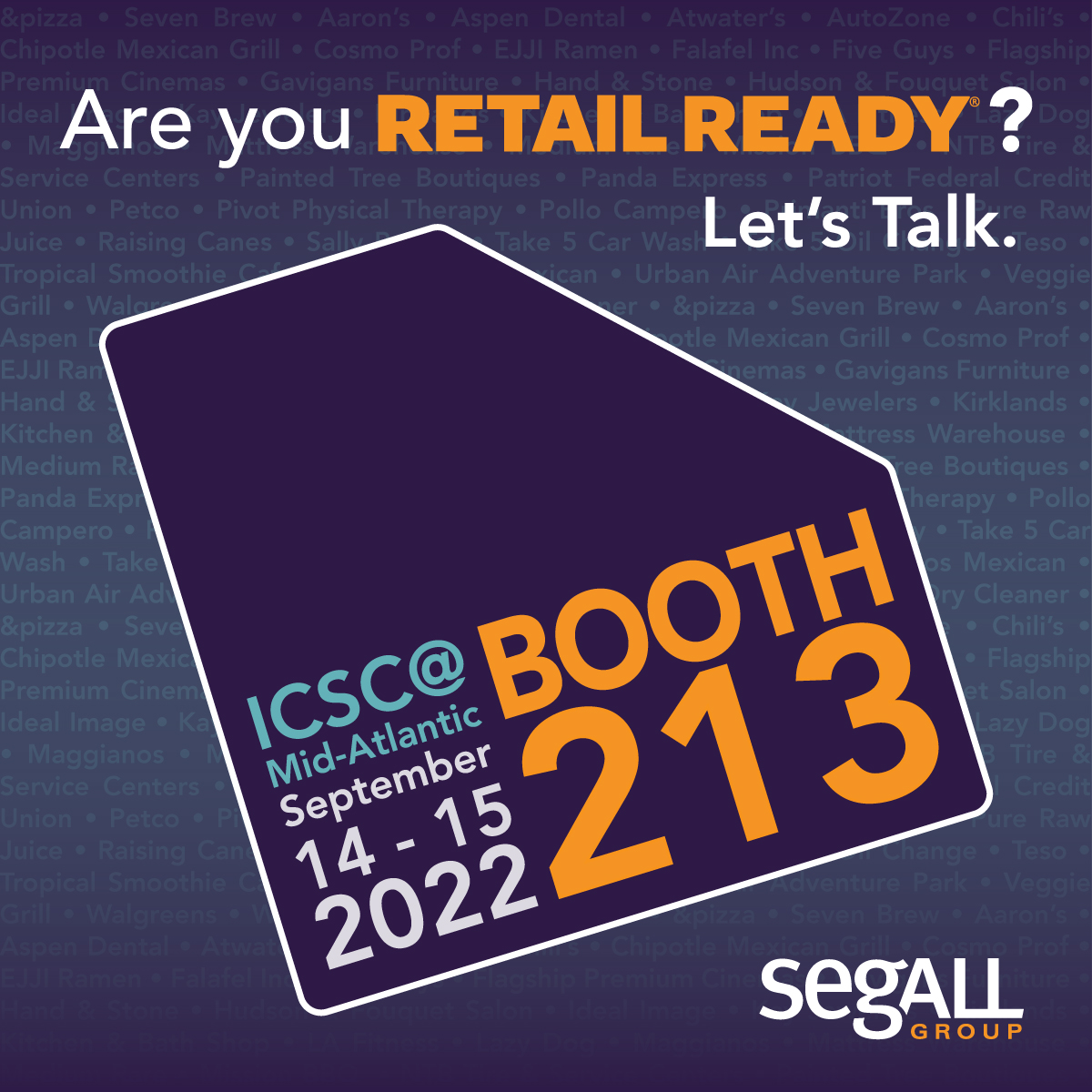 Visit us at ICSC MidAtlantic, Booth 213!